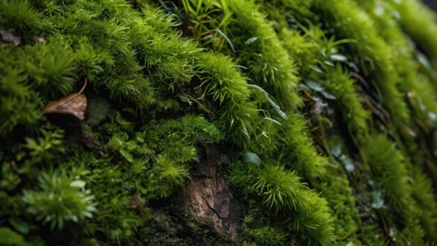 Moss and fern covered wall exuding serenity and lushness