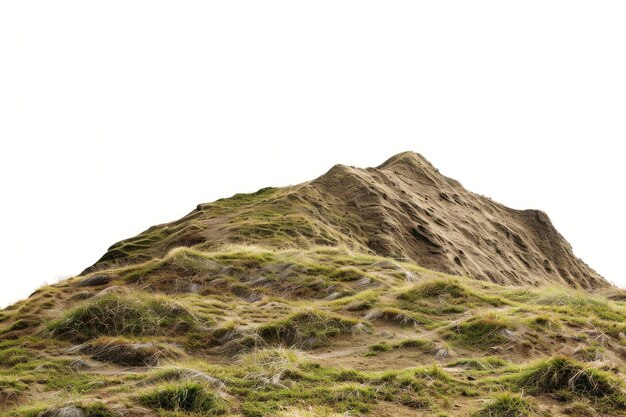 Photo mossy hill under clear sky