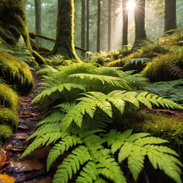 The Mossy Undergrowth of a Lush Forest