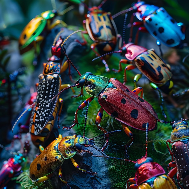 Photo most beautiful desktop background insect theme