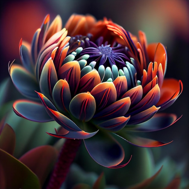 The most beautiful flower in the world close up Generative AI