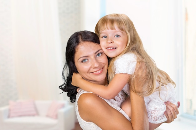 Mother and Daughter. Happy Family