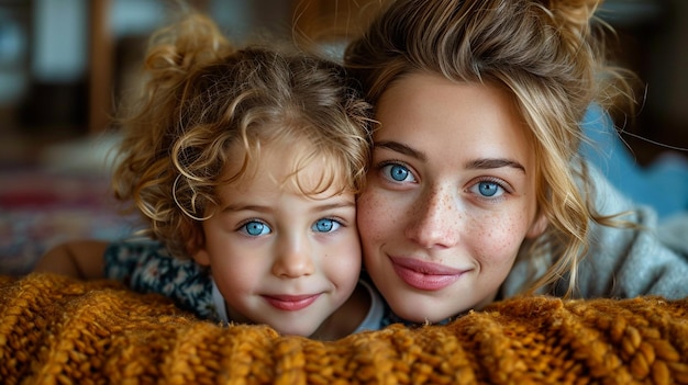 mother helping her child with a difficult puzzle