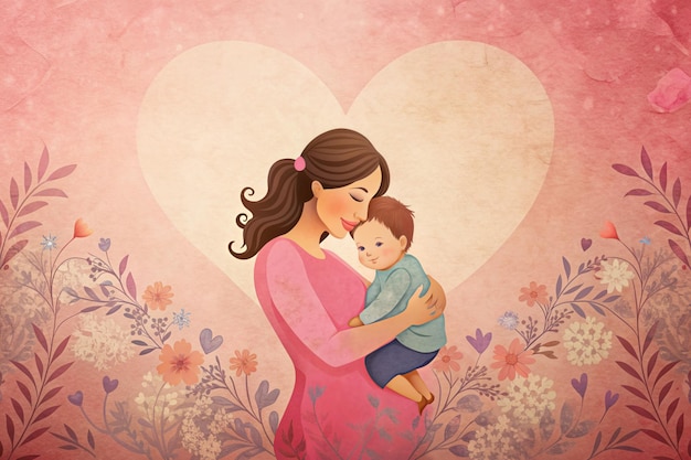 mother love background copy space for presentation banner design