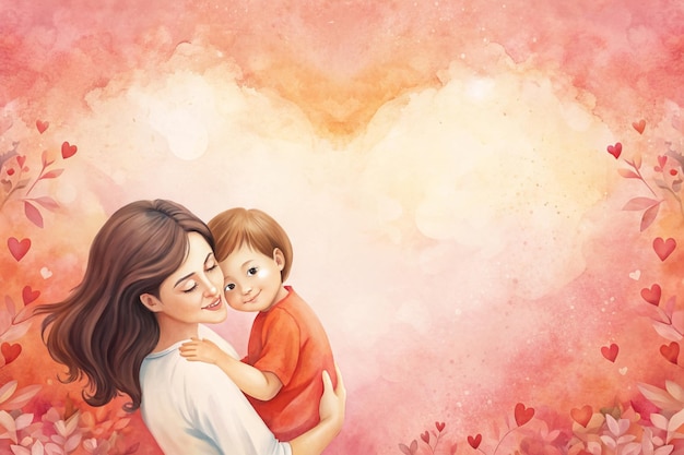 mother love background copy space for presentation banner design