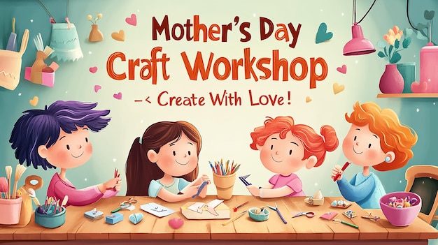 Photo mother s day craft workshop fun