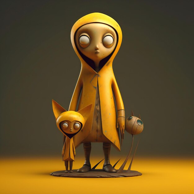 Mother with Child Cartoon Mascot Illustration