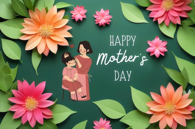 mothers day background with place for text