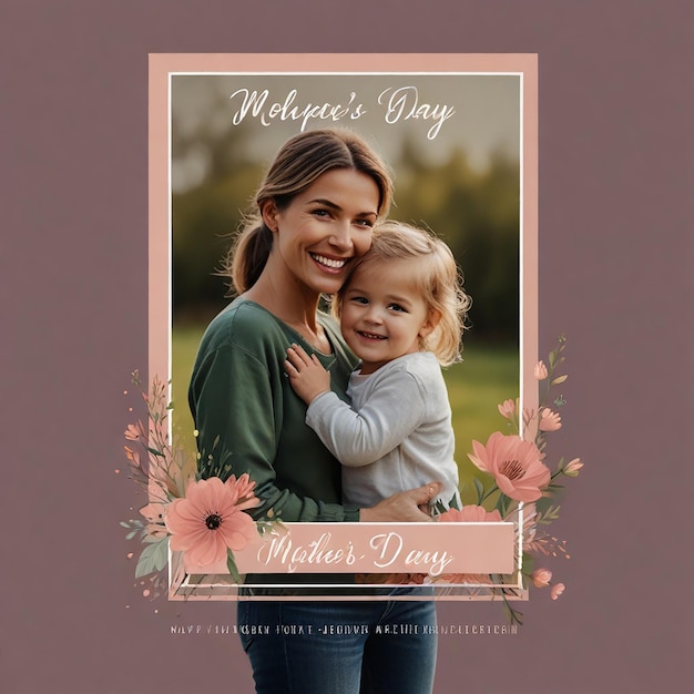 mothers day poster template for social media