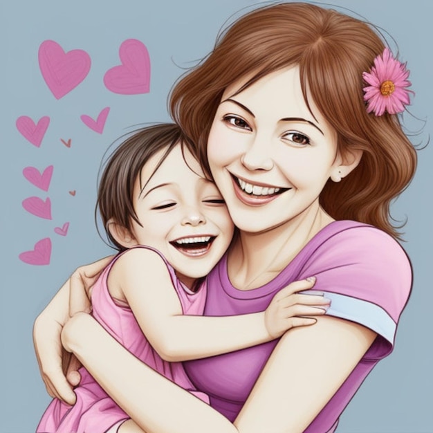 mothers day social media illustration background