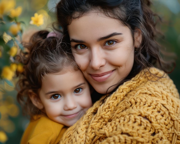 A Mothers Love Celebrating Gratitude and Joy This Thanksgiving Warm Embrace of Mother and