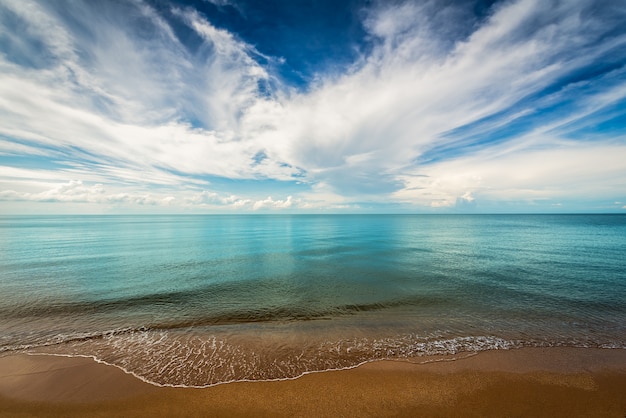 Motion blur wave at beach