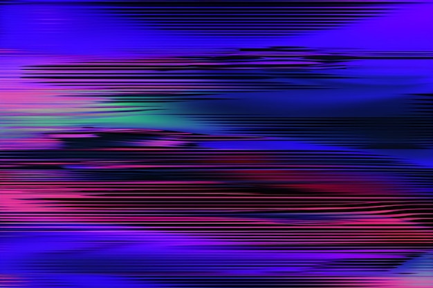 Photo motion glitch interlaced multicolored distorted textured futuristic background