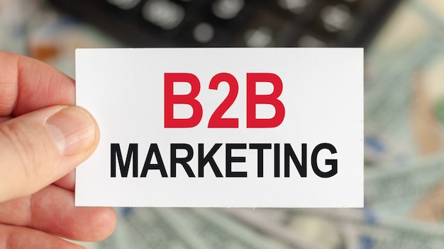 Motivational words: B2B MARKETING