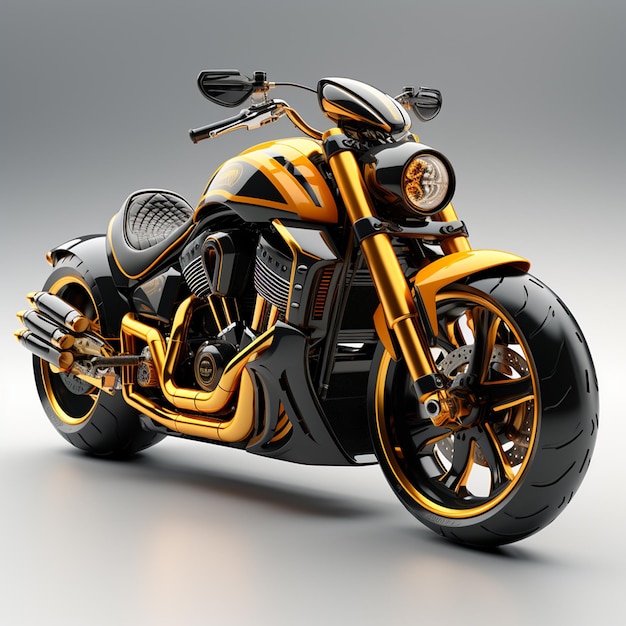 Motorcycle icon isolated 3d rendering illustration