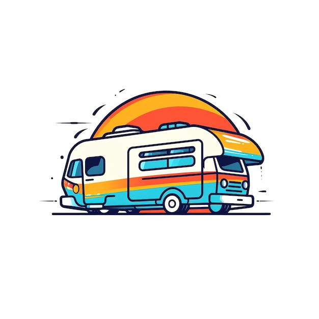 motorhome illustration