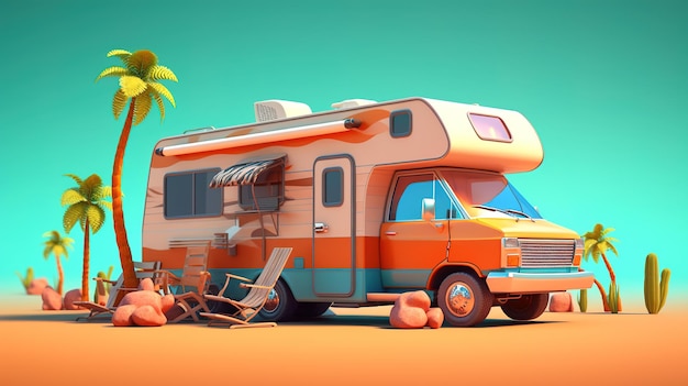 motorhome illustration