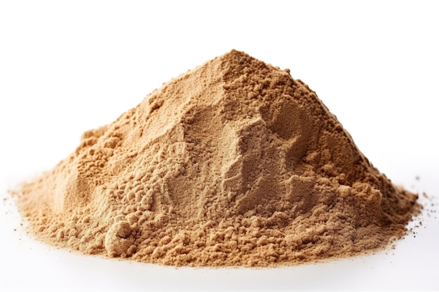 A Mound of Aromatic Ground Cinnamon Ready to Spice Up Your Kitchen on a Clear PNG or White Background