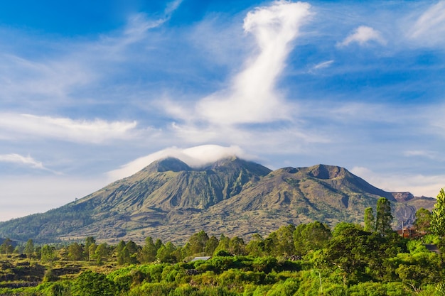 Mount Batur volcano Bali island