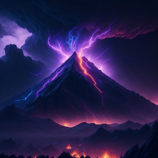 Mount Doom lightning strikes high quality design