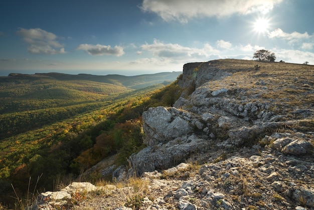 Mountain autumn nature landscape