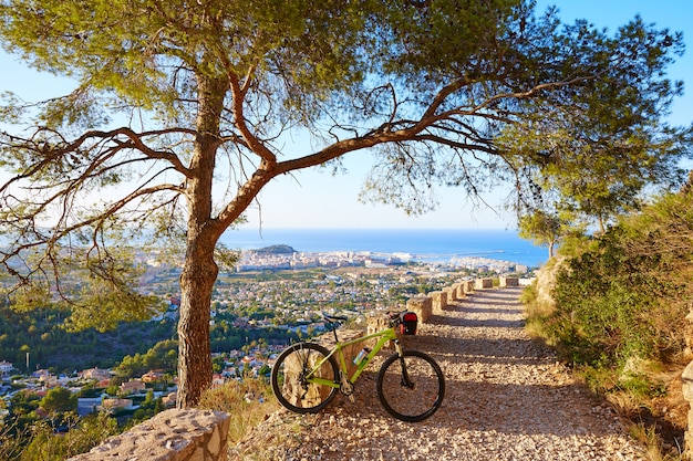 Mountain bike MTB Denia at Montgo track Spain