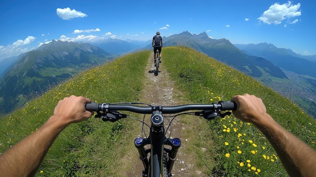 Photo mountain biking