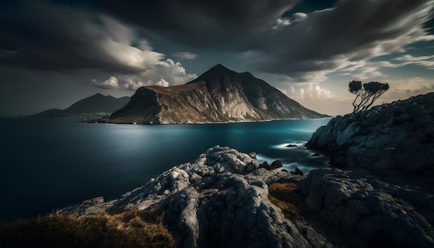 A mountain in the faroe islands