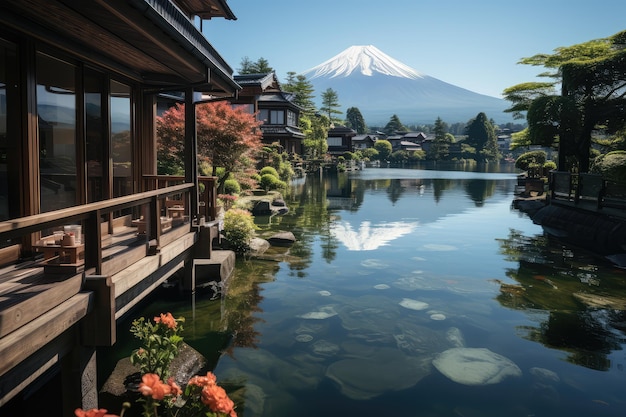 mountain fuji view japanese vacation traveling destination professional photograpy