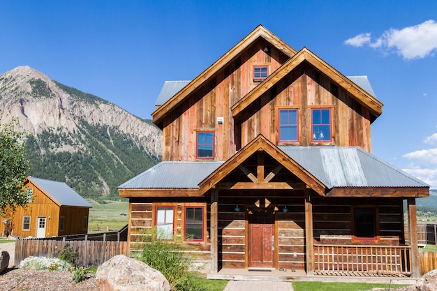 Mountain homes in Crested Butte, Colorado.