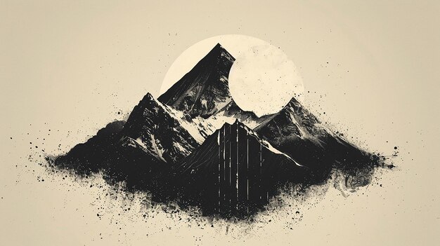 Photo mountain iconic digital art