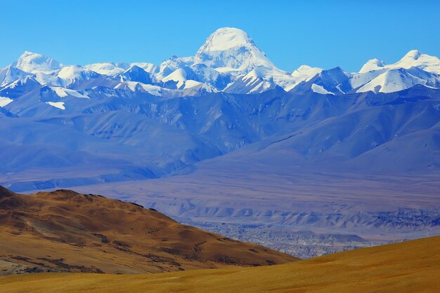 mountain landscape of the cliff in the Himalayas