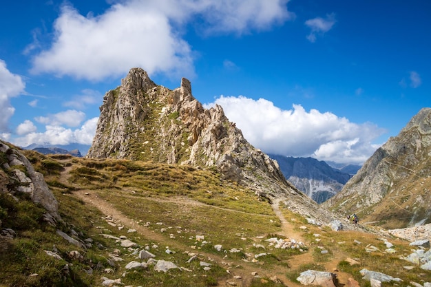 Mountain landscape in French alps