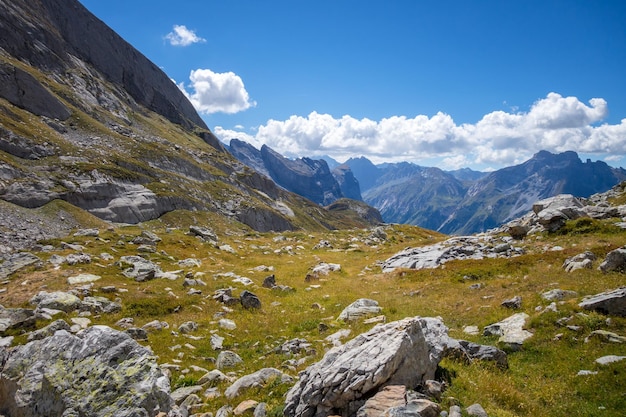 Mountain landscape in French alps