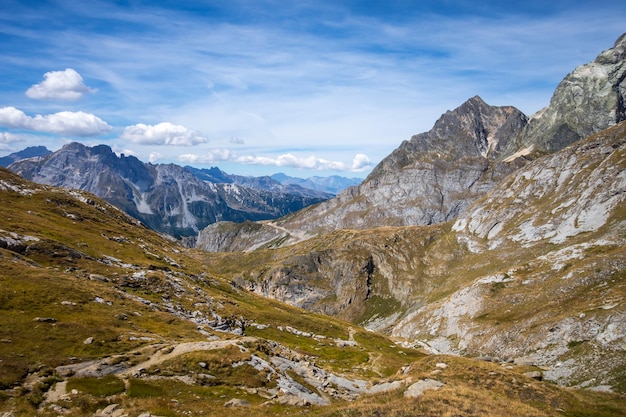 Mountain landscape in French alps