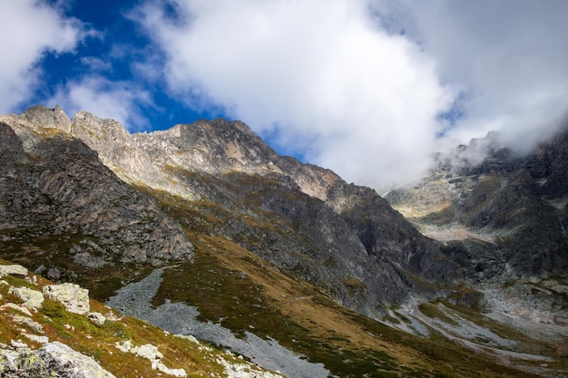 Mountain landscape in French alps