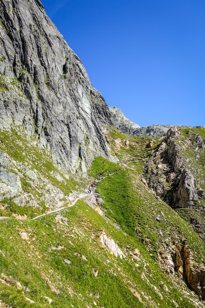 Mountain landscape in French alps