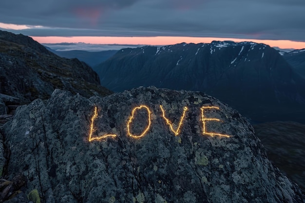 mountain landscape of love for hiking and travel pragma