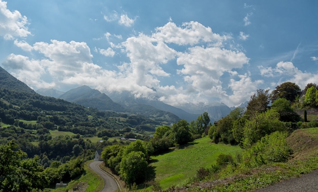 Mountain landscape in the Pyrenees