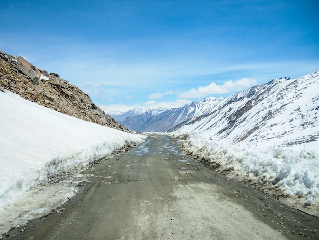 Mountain landscapes and high mountain roads