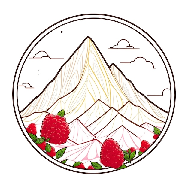 Mountain lemon raspberry fairytale