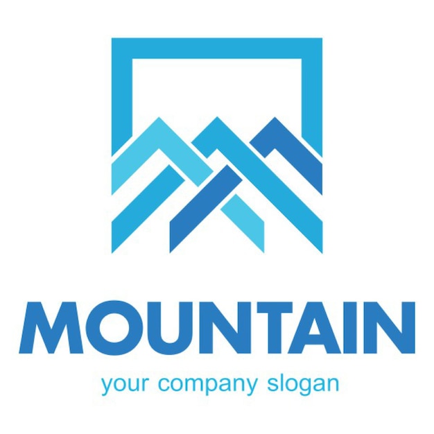 a mountain logo for the mountain company that is advertising your company