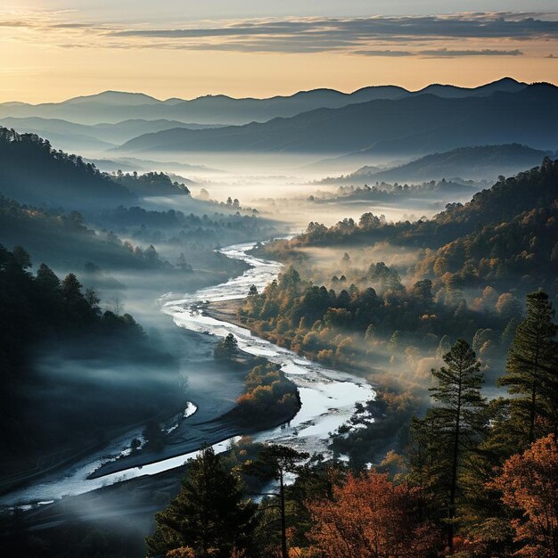 Mountain Morning Majesty Mountain Landscape Photo