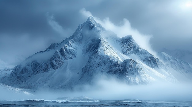 Mountain Peak Above the Clouds