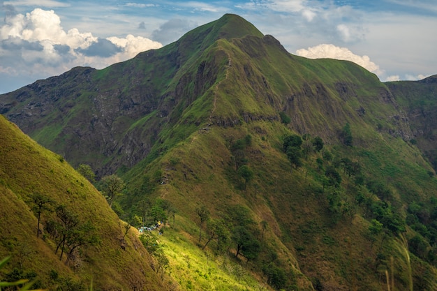 Mountain peak range landscape.  