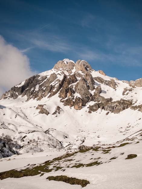 Mountain peak with snow in Europe Peaks