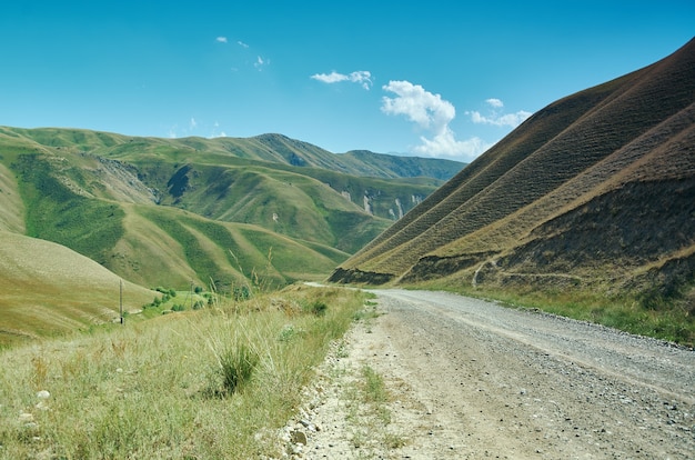 Mountain plateau district of Jalal-Abad Region in western Kyrgyzstan