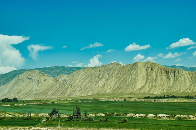 Mountain plateau district of JalalAbad Region in western Kyrgyzstan