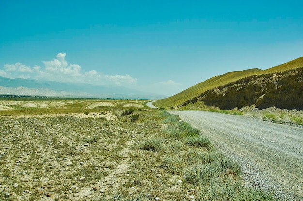 Mountain plateau district of JalalAbad Region in western Kyrgyzstan