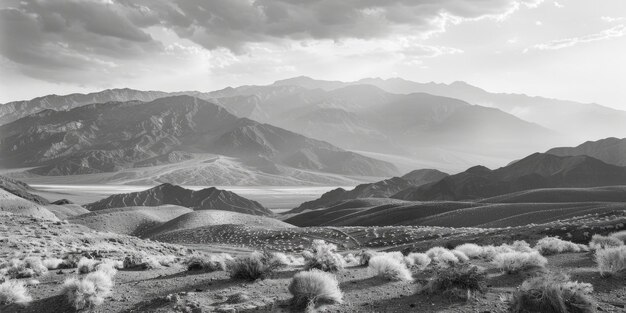 Photo mountain range landscape